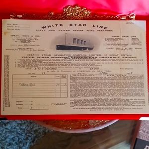 Rare Titanic Collectible Red Purse